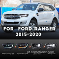 HCMOTIONZ ARQUUS Trigger VT4 Lâmpada de cabeça 2015-2020 Faróis para Ford Ranger